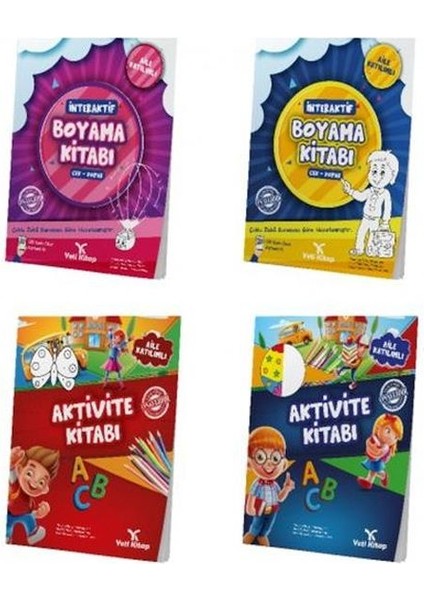 Okul Öncesi Aktivite Seti 4-6 Yaş (4 Kitap)