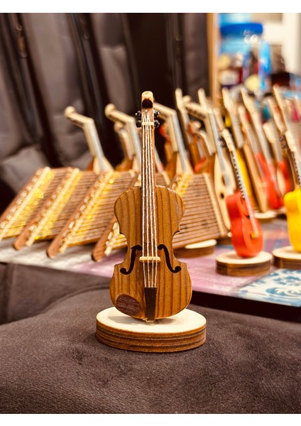 Minyatür Keman (Kahverengi)
