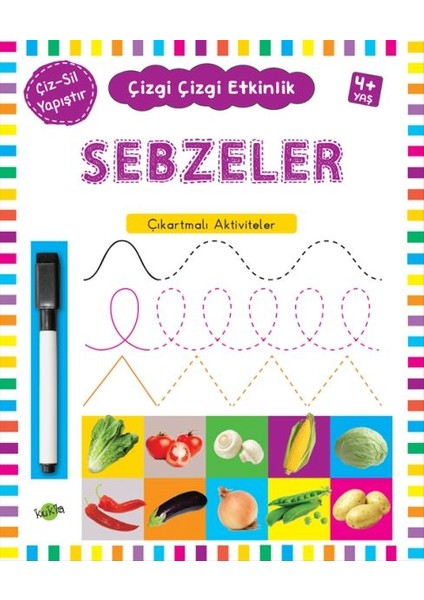 Çizgi Çizgi Etkinlik - Sebzeler (4+ Yaş)