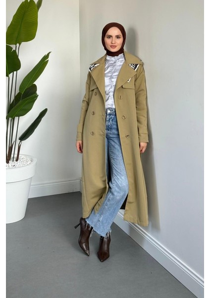 Mivora Astarlı Gabardin Trençkot Haki fiyatları