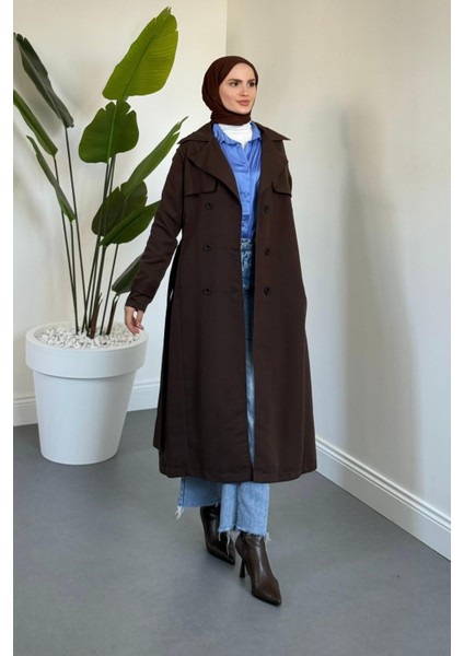 Mivora Astarlı Gabardin Trençkot Kahverengi fiyatları