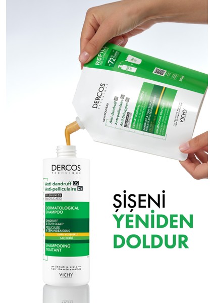 Vichy Dercos Anti Dandruff Kuru Saçlar Için Kepek Karşıtı Şampuan Refill 390 ml
