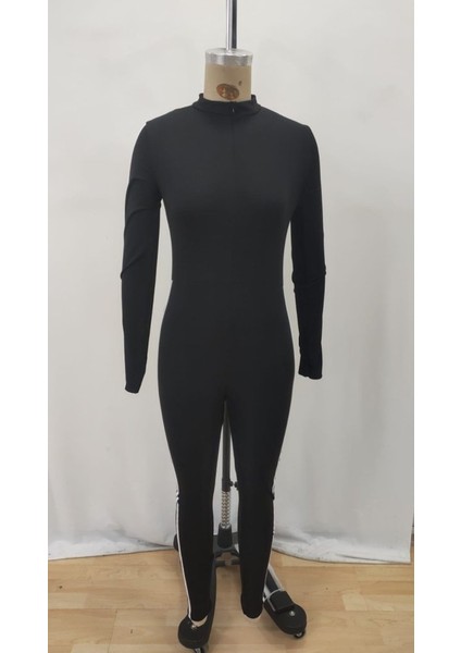 Kadın Uzun Kollu Önden Fermuarlı Şardonlu Dalgıç Tulum indirimleri