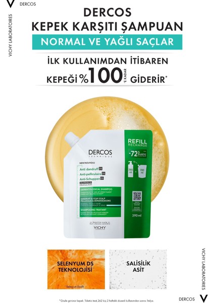 Asfstore Vichy Dercos Anti Dandruff Normal ve Yağlı Saçlar Için Kepek Karşıtı Şampuan Refill 390 ml indirimleri