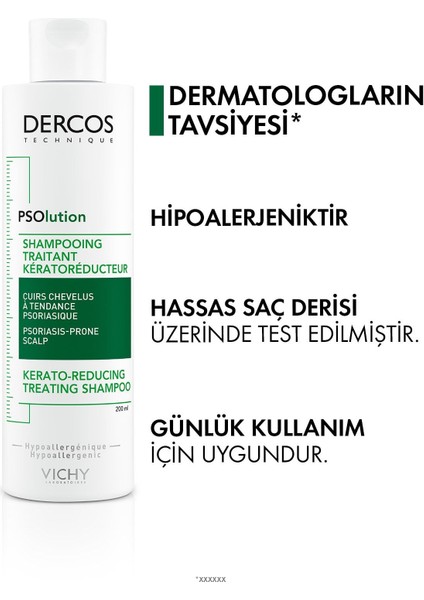 Asfstore Vichy Dercos Psolution Şampuan Pullanmaya Karşı Soyucu Etki 200 ml