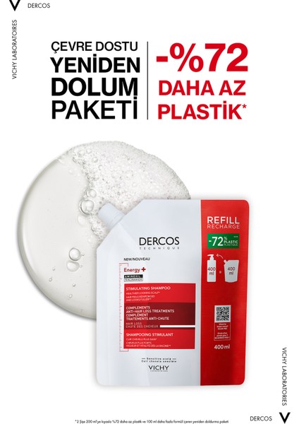Asfstore Vichy Dercos Energisant Saç Dökülmesine Karşı Şampuan Refill 400 ml fiyatları
