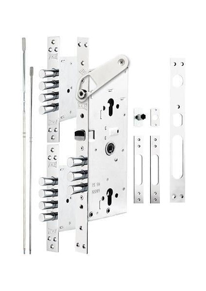 Kale 256G Multisistem Merkezi Çelik Kapı Kilidi Gizli Emniyet Kelepçeli