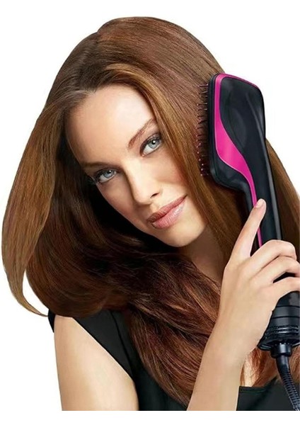 Şık ve Güçlü Yeni Model Saç Kurutma ve Şekillendirme Seti, Pembe Renk Seçeneği
