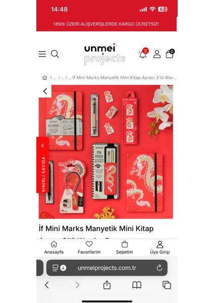 Mini Marks Manyetik Mini Kitap Ayracı 3'lü Warrior Dragon modelleri