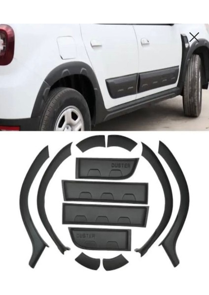 Roal Tuning Dacia Duster 2018+ 12 Parça Dodik ve Kapı Kaplama Seti – Abs Tuning Aksesuar (Roal Tuning)