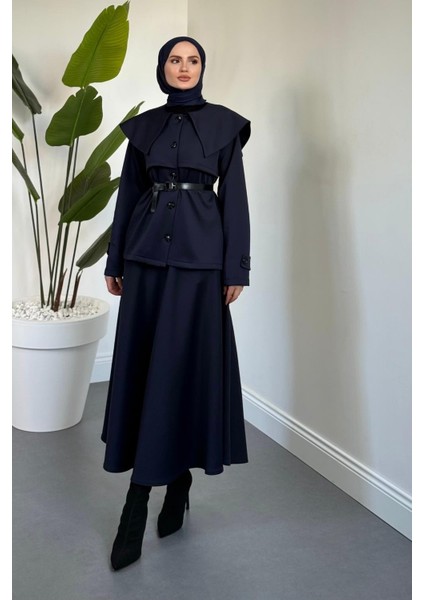 Jose Kemerli Etekli Takım Lacivert