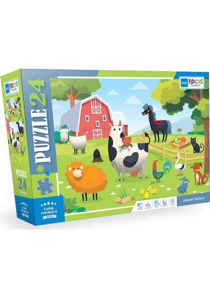 Farm Anımals (Çiftlik Hayvanları) - 24 Parça