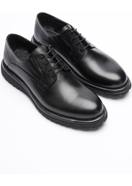 Erkek Hakiki Deri Ayakkabı Bağcıklı Siyah Ravel fiyatları