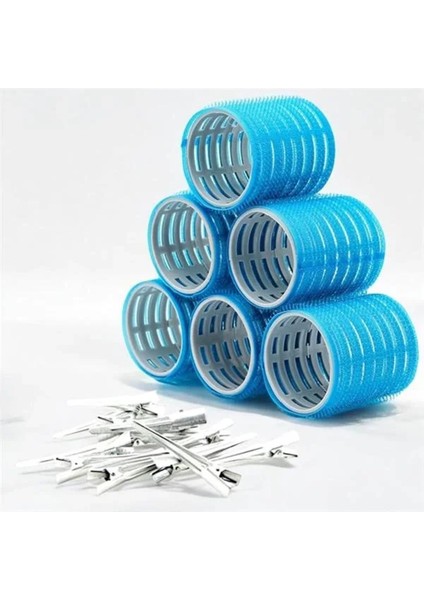 Renkli Bigudi ve Saç Pensi Seti, 18 Parça, Saç Şekillendirme Takımı