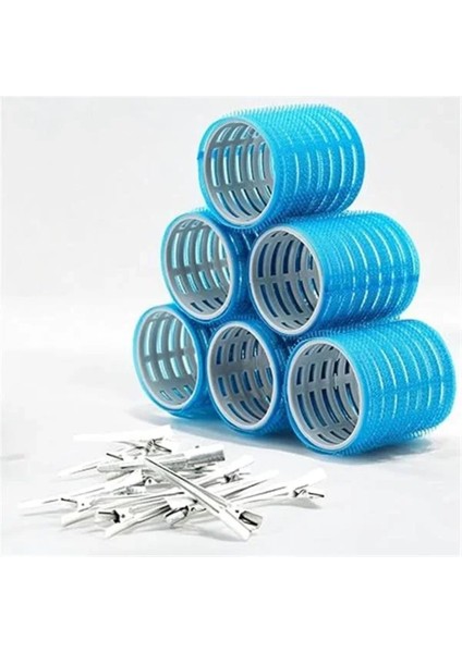 Renkli Bigudi ve Saç Pensi Seti, 18 Parça, Saç Şekillendirme Takımı