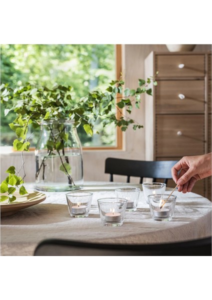 Adlad Kokulu Tealight Mum Beyaz 3.5 Saat Iskandinav Ormanları modelleri