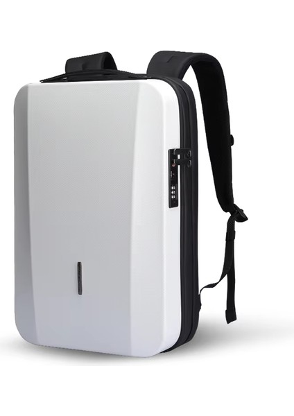 Akıllı ve Güvenlikli Laptop Sırt Çantası Anti-Hırsızlık Özelliğiyle - Beyaz (Yurt Dışından)