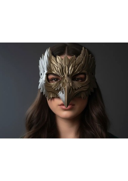 Karga Maske – Halloween Cadılar Bayramı Korku Kostüm Aksesuarı ve Dekoratif Maske