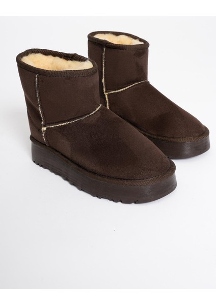 Kadın Süet Bot Kahve Mia