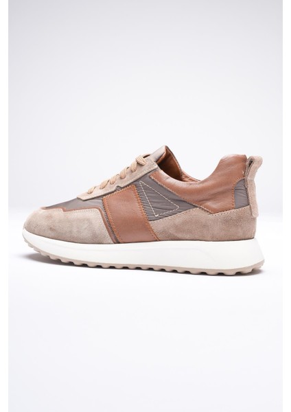 Erkek Hakiki Deri Süet Sneaker Paraşüt Detaylı Vizon Zerox fırsatları