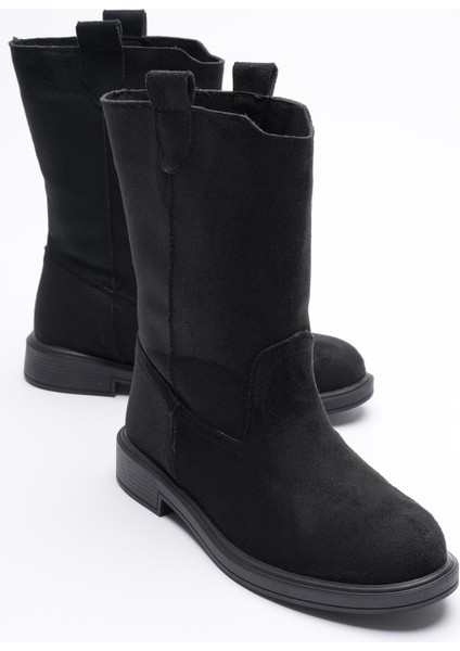 Kadın Süet Uzun Bot Siyah Niva