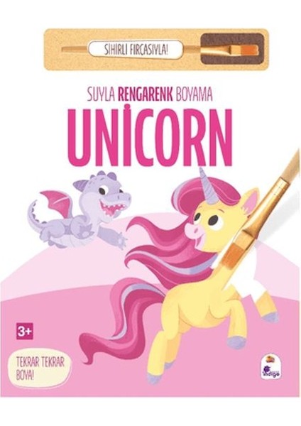 Suyla Rengarenk Boyama - Unicorn (Sihirli Fırçasıyla)