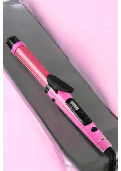 Çok Renkli Saç Düzleştirici ve Maşa Ikili Şekillendirici