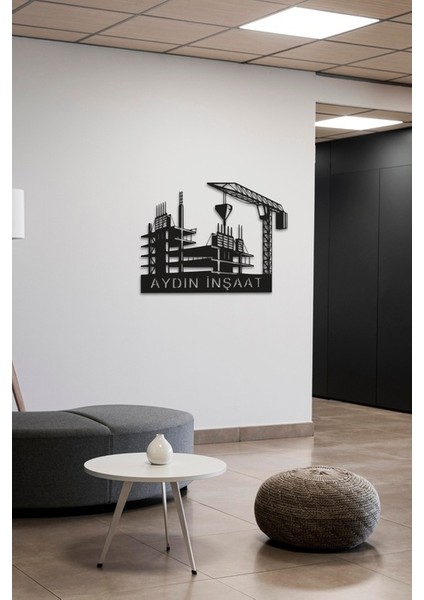 Şirketlere Özel Metal Duvar Dekorasyonu Firma Duvar Tablosu Ofis Dekoru 42X55 cm