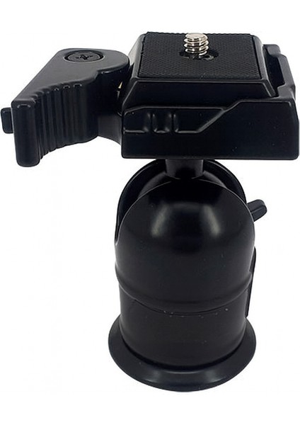 KH-8666 Metal Tripod Kafası (245 G) – 360° Pan, ±90° Tilt, Quick-Release, Su Terazili