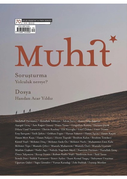 Muhit Dergi 70.sayı Ekim 2025