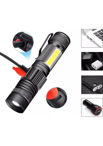 Geniş Açılı P50 LED Şarjlı El Feneri WT-601 ( Lisinya ) fiyatları