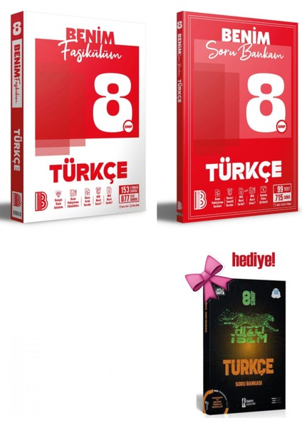 Benim Hocam 8. Sınıf Türkçe Benim Fasikülüm + Soru Bankası Seti +