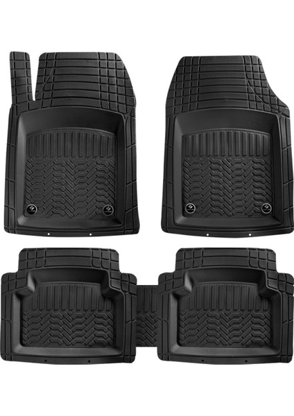 Ford Focus 3 Hatchback 2011-2014 Model ve Sonrası Uyumlu Oto Paspas 3D Profesyonel Siyah