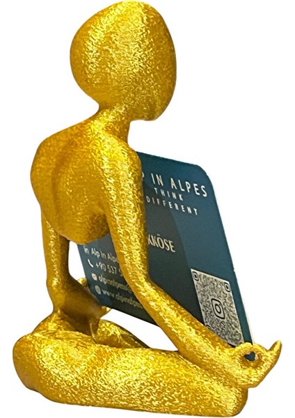 Yoga Temalı Kartvizitlik (Altın Renk) modelleri