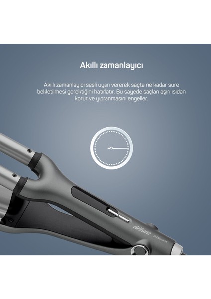 Gri 16 mm Seramik Wag Maşa, Şık ve Hafif Tasarım