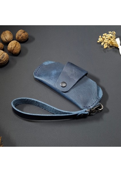 Hakiki Deri Gözlük Kılıfı – Çıkarılabilir Bilek Askılı Unisex Güneş Gözlüğü Kabı