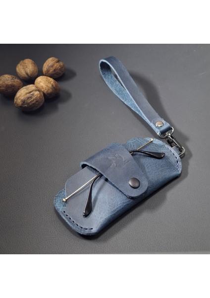 Hakiki Deri Gözlük Kılıfı – Çıkarılabilir Bilek Askılı Unisex Güneş Gözlüğü Kabı