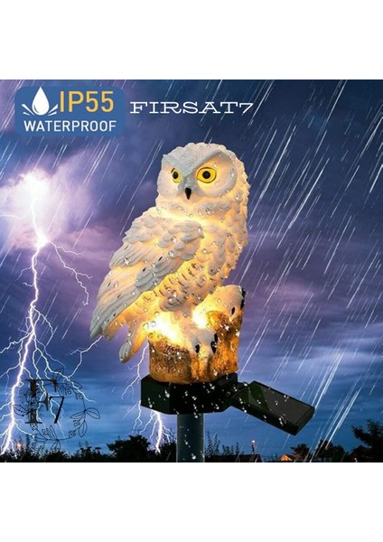 2 Adet Baykuş Solar Güneş Enerjili LED Işık Bahçe Teras Balkon Ağaç Lambası Aydınlatması Su Geçirmez fiyatları
