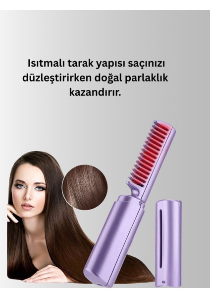 Kablosuz ve USB Şarjlı Saç Düzleştirici, Hızlı ve Pratik Kullanım, Çok Renk Seçeneği indirimleri