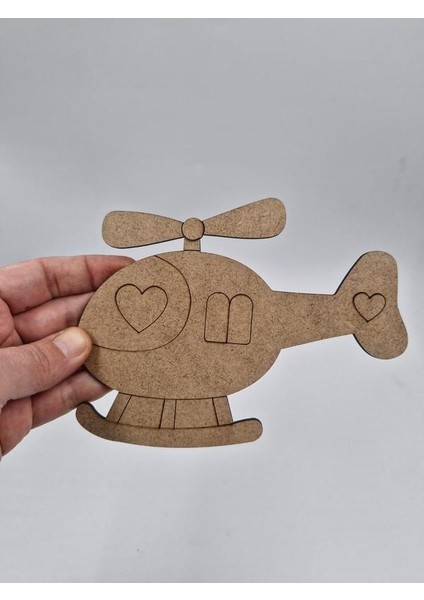 10 Adet Sevimli Helikopter Ahşap Boyama Okul Diy Etkinlik Aktivite Sanat 15 cm x 11 cm fiyatları