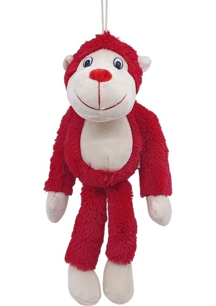Peluş Maymun 40 cm - Yumuşak Peluş - G5501 - Kırmızı (Lisinya) fiyatları
