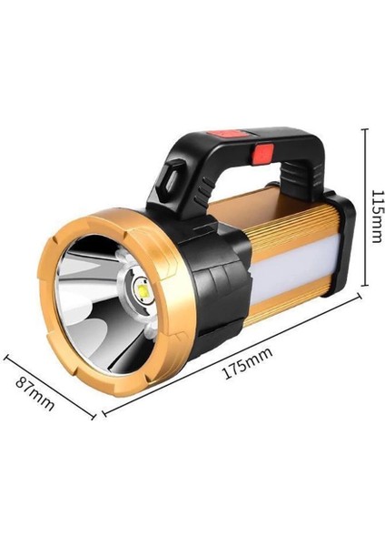 6 Mod Şarjlı El Feneri Projektör Tipi WT-615 ( Lisinya )