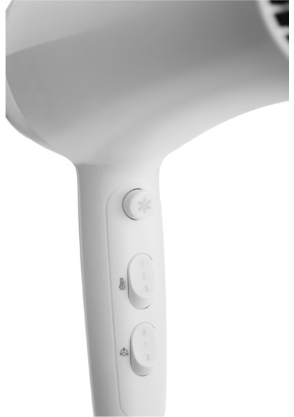 Iyonik Saç Kurutma Makinesi 2200W Beyaz, Güçlü ve Hızlı Kurutma Sağlar indirimleri