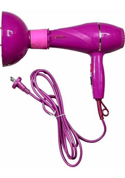 Renkli Difüzör Başlıklı Profesyonel Saç Kurutma ve Fön Makinesi Mor Renk fiyatları