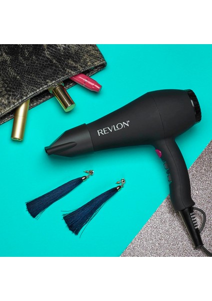 Siyah, Ac Motorlu, Difüzörlü, Ionic Saç Kurutma Makinesi, Şık ve Güçlü Performans