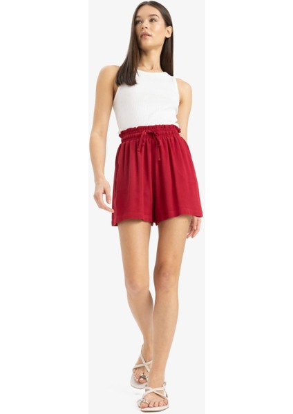 Beli Lastikli Kısa Paça Krinkıl Viskon Şort D8211AX25SM fiyatları