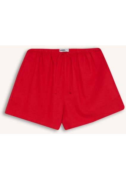 Coool Regular Fit Normal Bel Kısa Paça Keten Karışımlı Şort D8008AX25HS