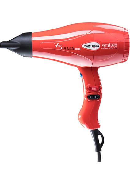 V5 SILEX5000 Kırmızı Güçlü Fön Makinesi 2500W