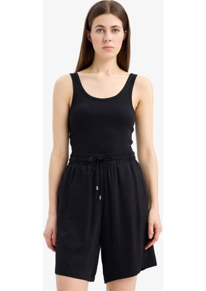 Yüksek Bel Kısa Paça Viskon Şort N5389AZ25HS modelleri