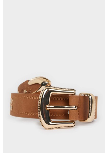 Kadın Suni Deri Jean Kemeri F3287AXNS